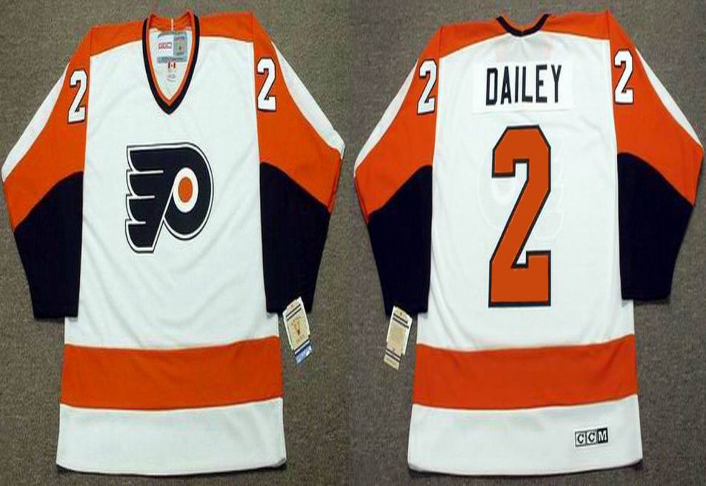 2019 Men Philadelphia Flyers 2 Dailey White CCM NHL jerseys